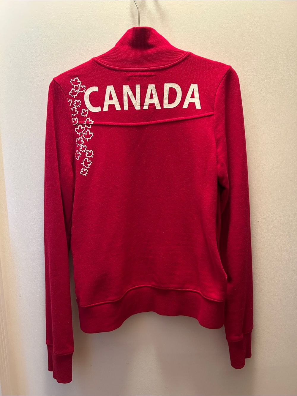 Canada Red Zip Up Sweater
